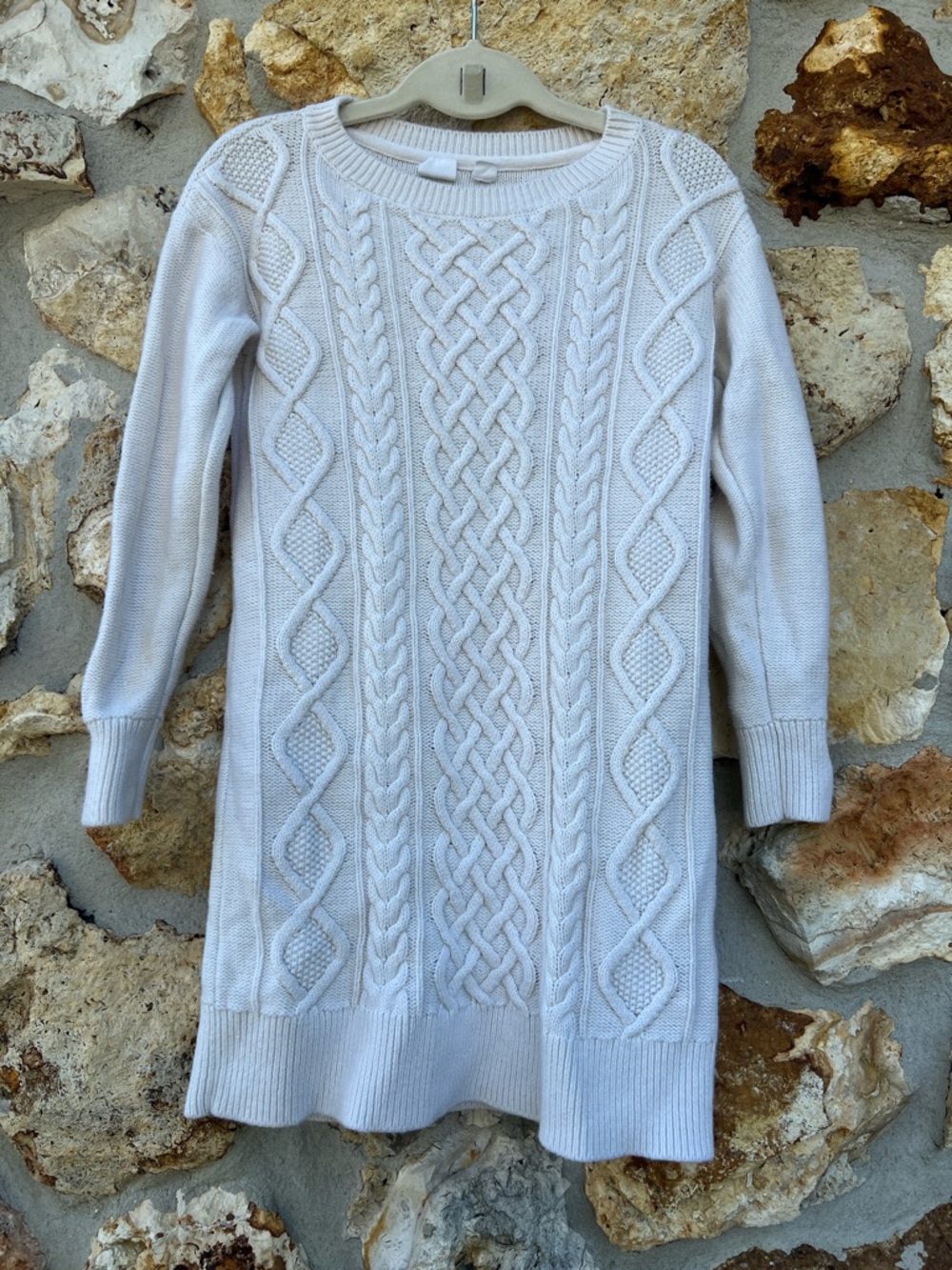 Gap kids dress Sweater Dress Cream Cable Knit
